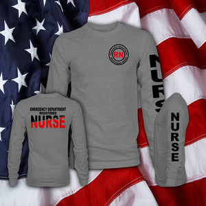 Emergency Department Registered Nurse Long Sleeve – Graphite Gray
