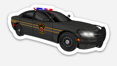 Pennsylvania State Police Dodge Charger Decal