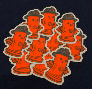 Cartoon Hydrant Sticker