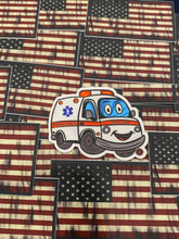 Load image into Gallery viewer, Cartoon Ambulance Sticker