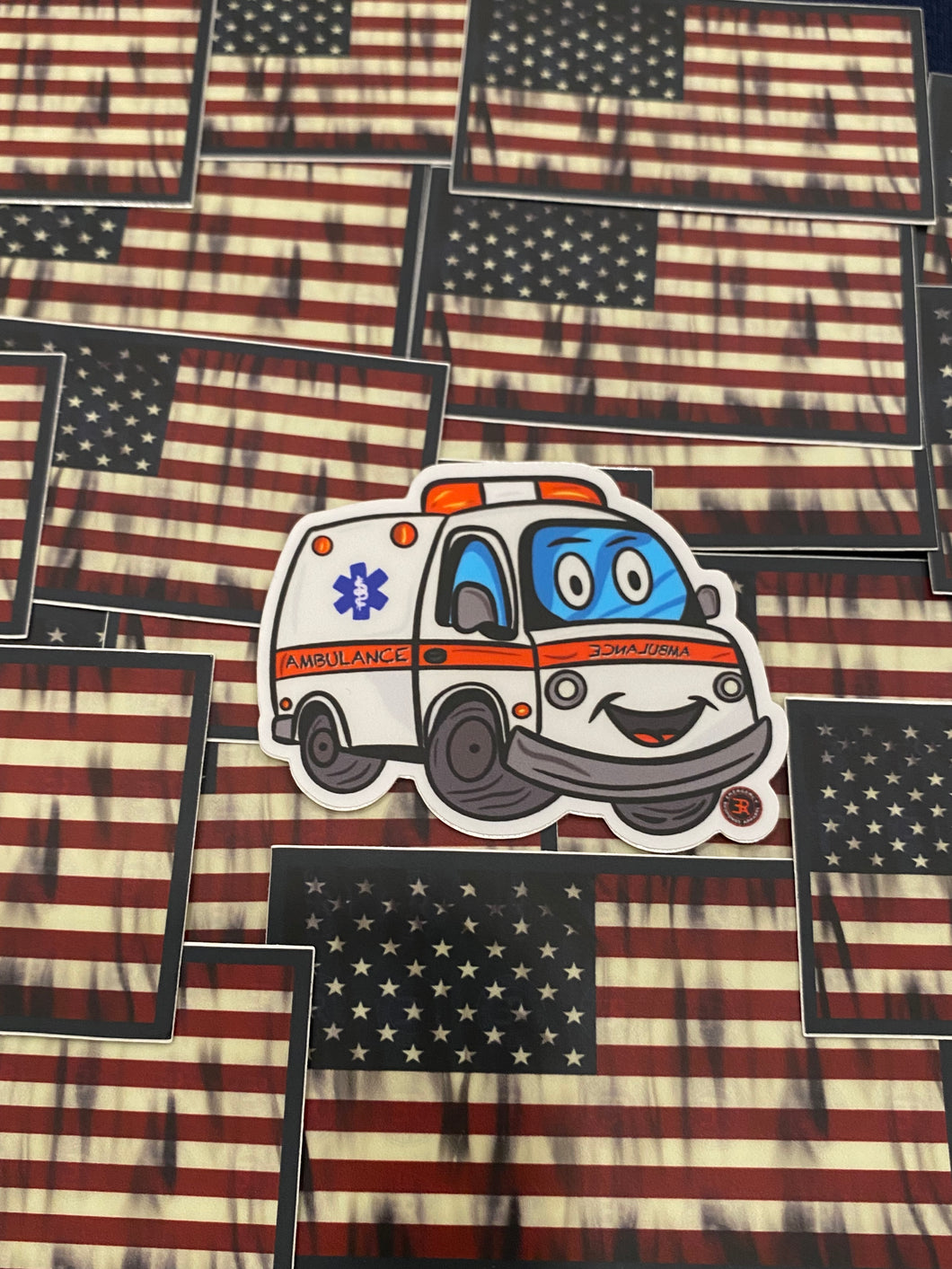 Cartoon Ambulance Sticker