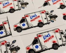 Load image into Gallery viewer, EMS Mayhem UV Sticker – 3” Wide