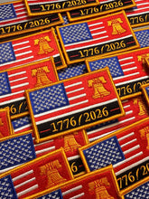 Load image into Gallery viewer, 1776–2026 Liberty Bell American Flag Patch