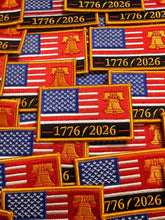 Load image into Gallery viewer, 1776–2026 Liberty Bell American Flag Patch