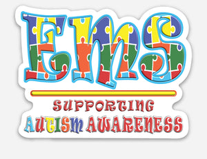EMS Autism Awareness Sticker