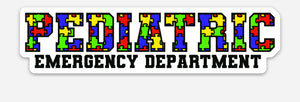 Pediatric Emergency Dept. Puzzle Sticker