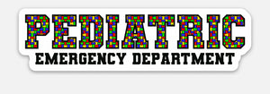 Pediatric Emergency Dept. Puzzle Sticker