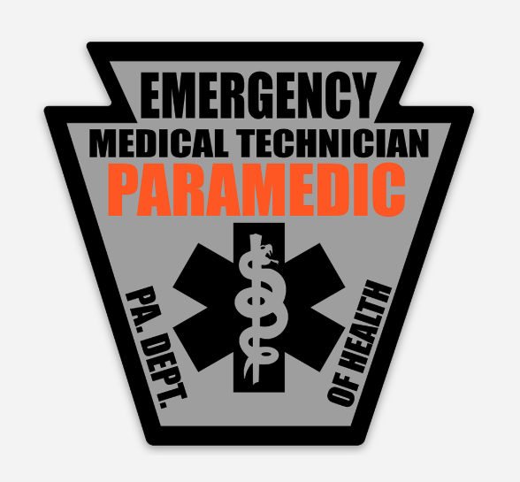 “Keystone of Care” – Pennsylvania DOH Paramedic Decal