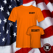 Load image into Gallery viewer, Safety Orange Security Shirt – Black Print