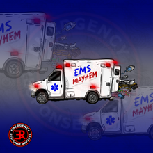 Load image into Gallery viewer, EMS Mayhem UV Sticker – 3” Wide