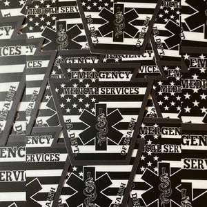 Pa. Dept. of Health EMS American Flag Sticker
