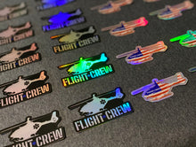 Load image into Gallery viewer, Helicopter Flight Crew Holographic Stickers